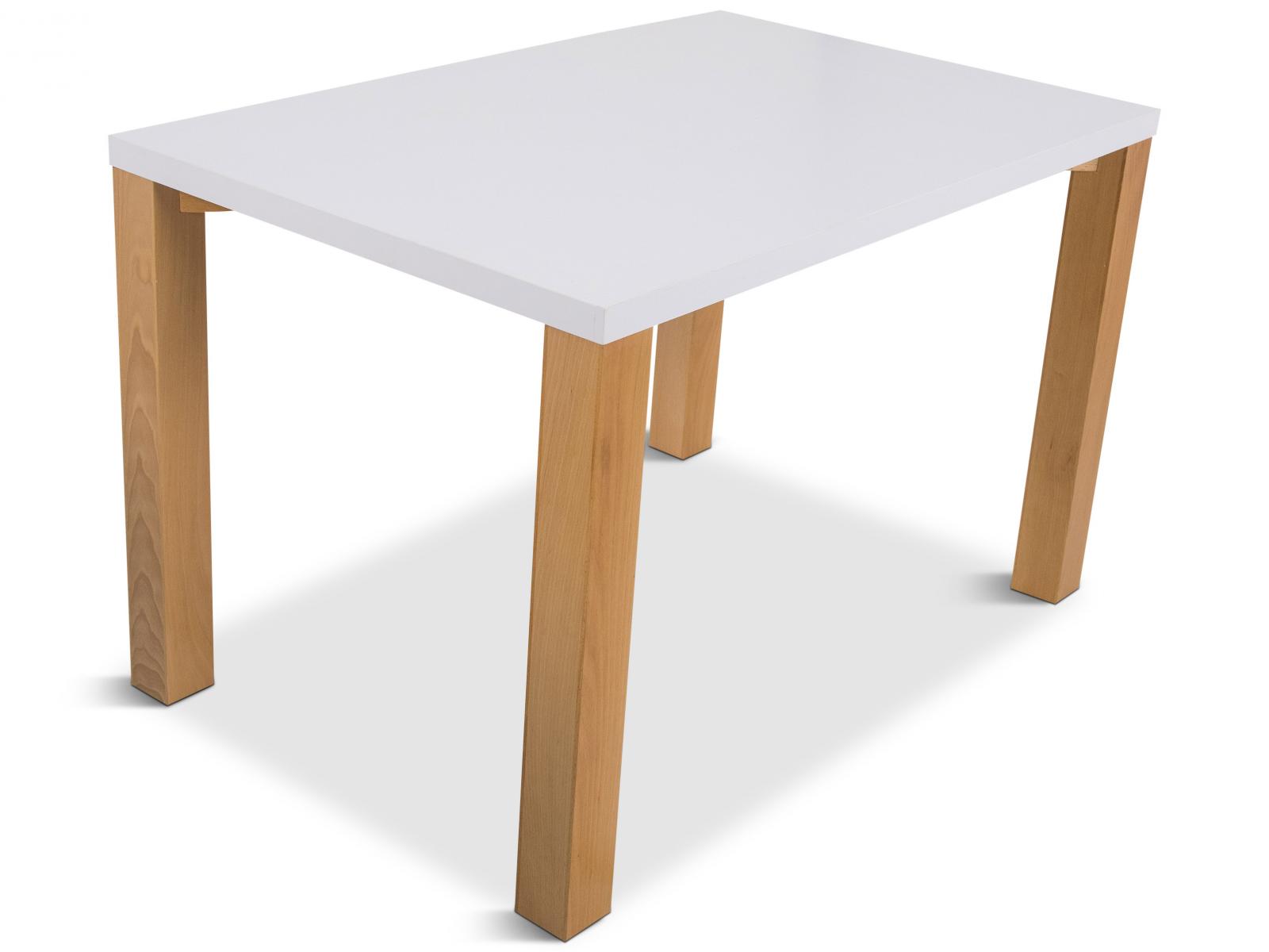 Stół skandynawski z białym blatem 120cm