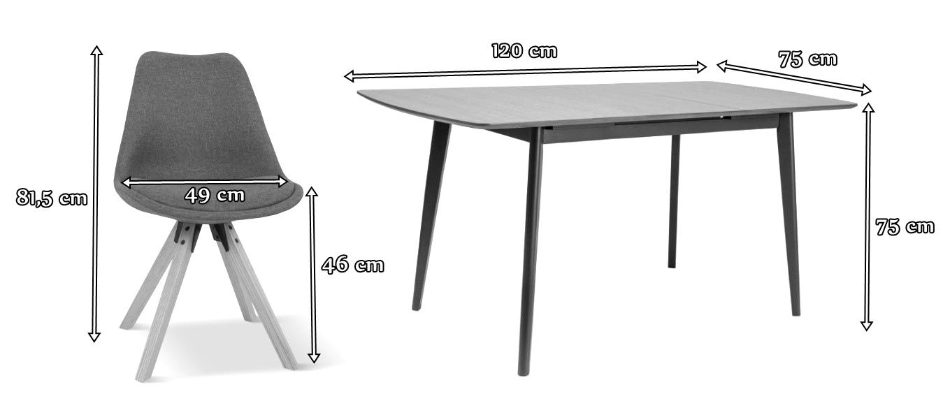 Zestaw Enok V II 6 - wymiary