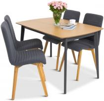 Nowoczesny zestaw mebli dla 4 osób stół 120cm Ar V 4