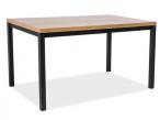 Stół na czarnych nogach dąb Normano 120cm