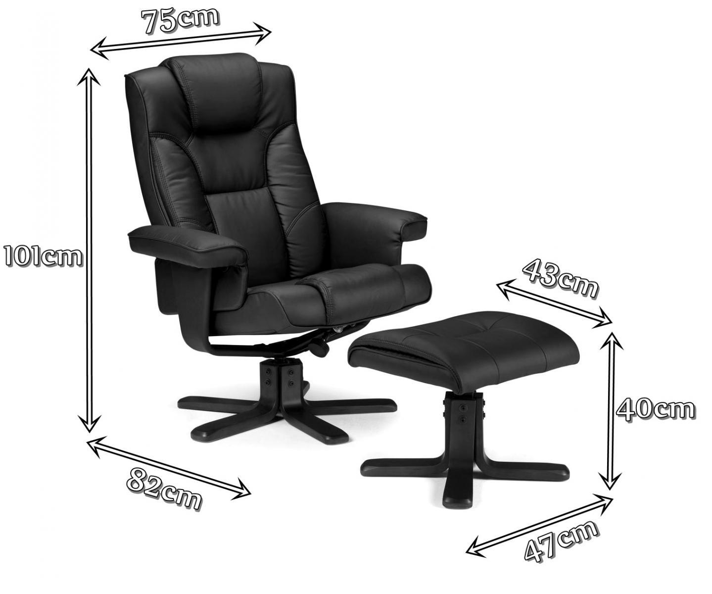 Fotel Borneo - wymiary