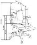 EDISON fotel gabinetowy czarny