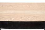 Genua KN1 konsola na czarnych nogach z drewnianym blatem 110x35x78