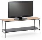 Genua RTV1 stolik RTV czarny w stylu industrialnym loft