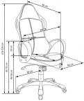 HELIX 2 fotel gabinetowy czarno-czerwony