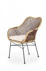 Halmar K336 krzesło rattan naturalny (1p=1szt)