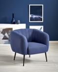 LUSSO fotel granatowy do salonu