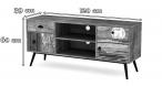 MEZO RTV1 halmar - szafka pod telewizor wielobarwny