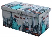MOLY XL pufa z nadrukiem - NEW YORK