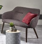 Halmar VERANO XL sofa tapicerka - c. popiel, nóżki - orzech (1p=1szt)