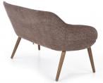 VERANO XL sofa tapicerka - c. popiel, nóżki - orzech