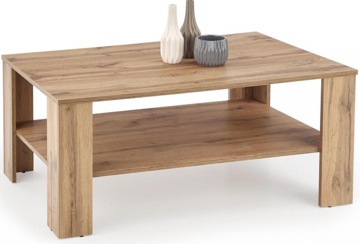 stolik kawowy z półką dąb 110 cm