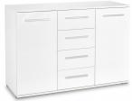 Lima komoda biała 116x40x82 klasyczna z szufladami