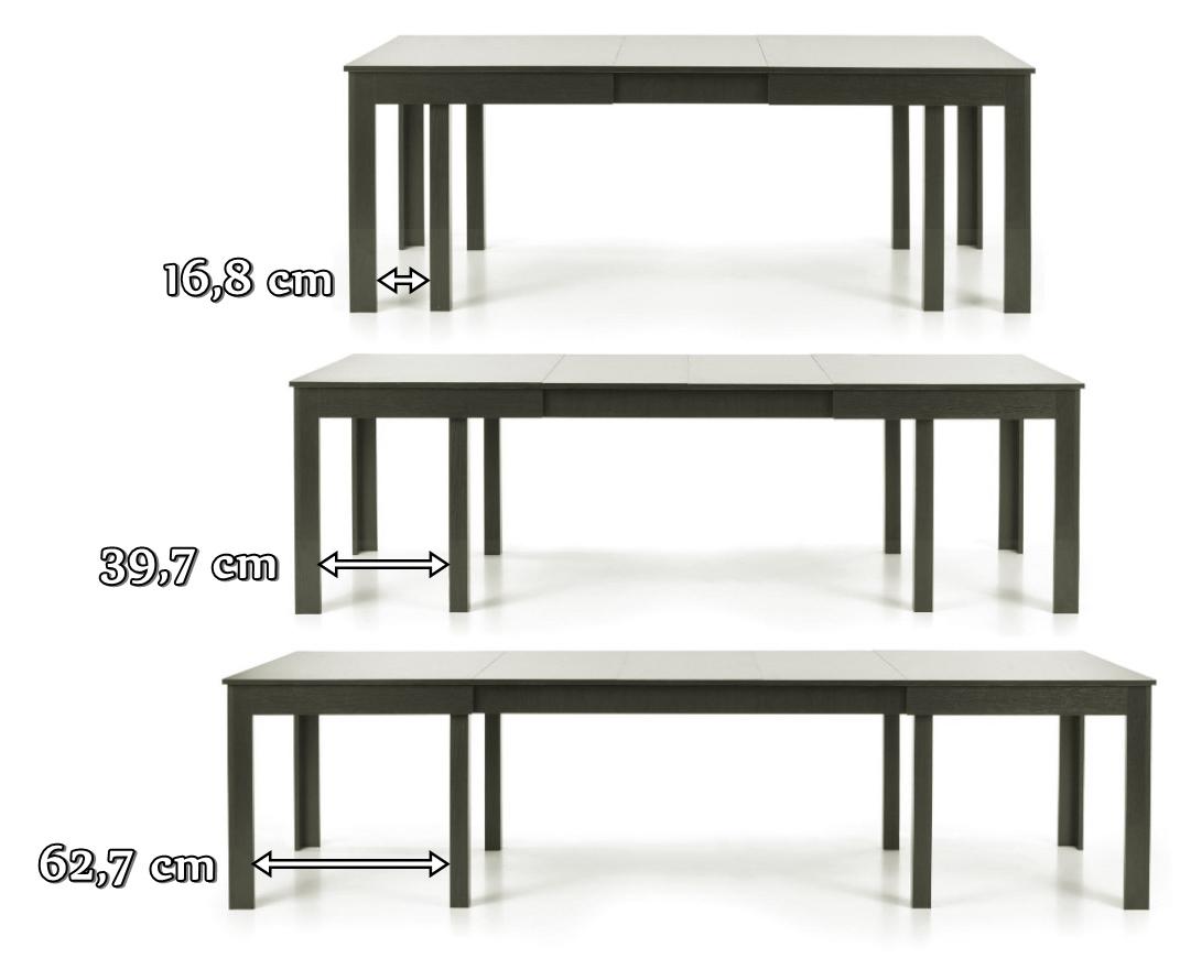 Stół Seweryn - odstępy miedzy nogami