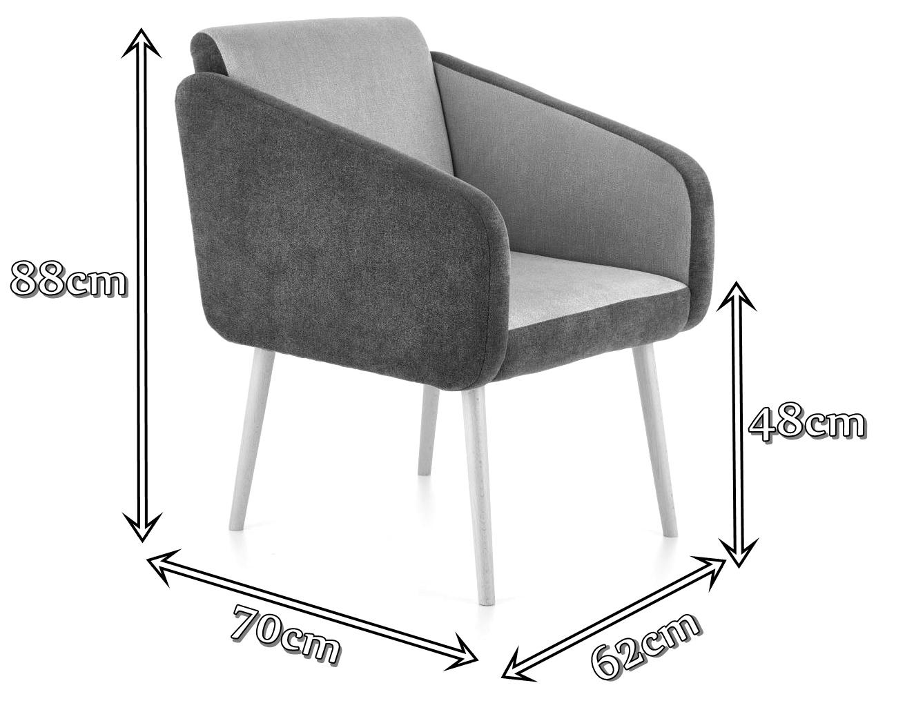 Fotel Well - wymiary