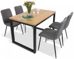 Nowoczesny zestaw obiadowy do salonu 120cm Dan Lo II 4