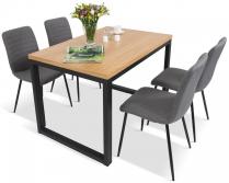 Nowoczesny zestaw obiadowy do salonu 120cm Dan Lo II 4