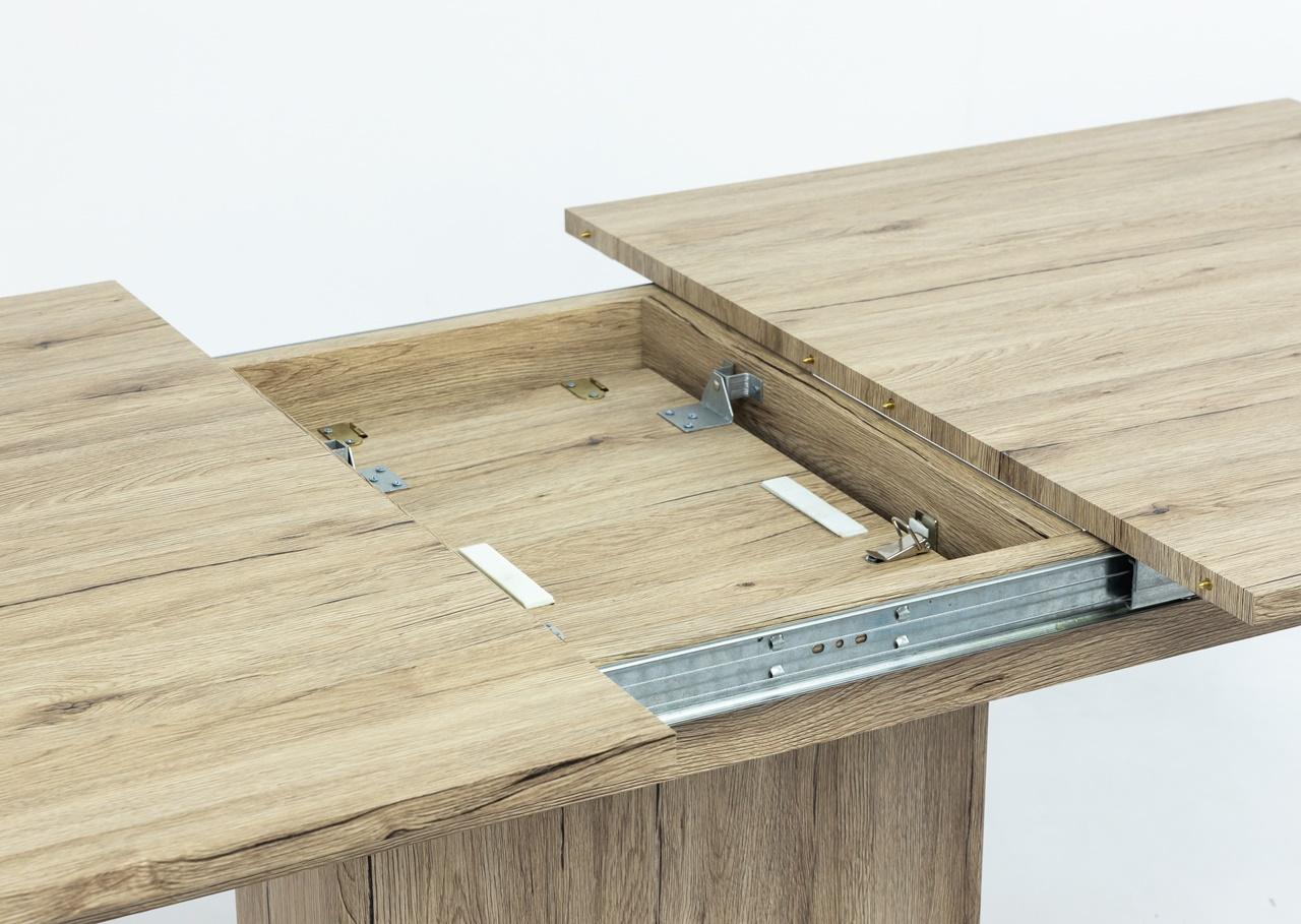 miejsce na wkładkę nowoczesnego stołu na jednej nodze