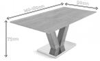 Nowoczesny stół na jednej nodze 140cm - 180cm Morton Dąb sonoma