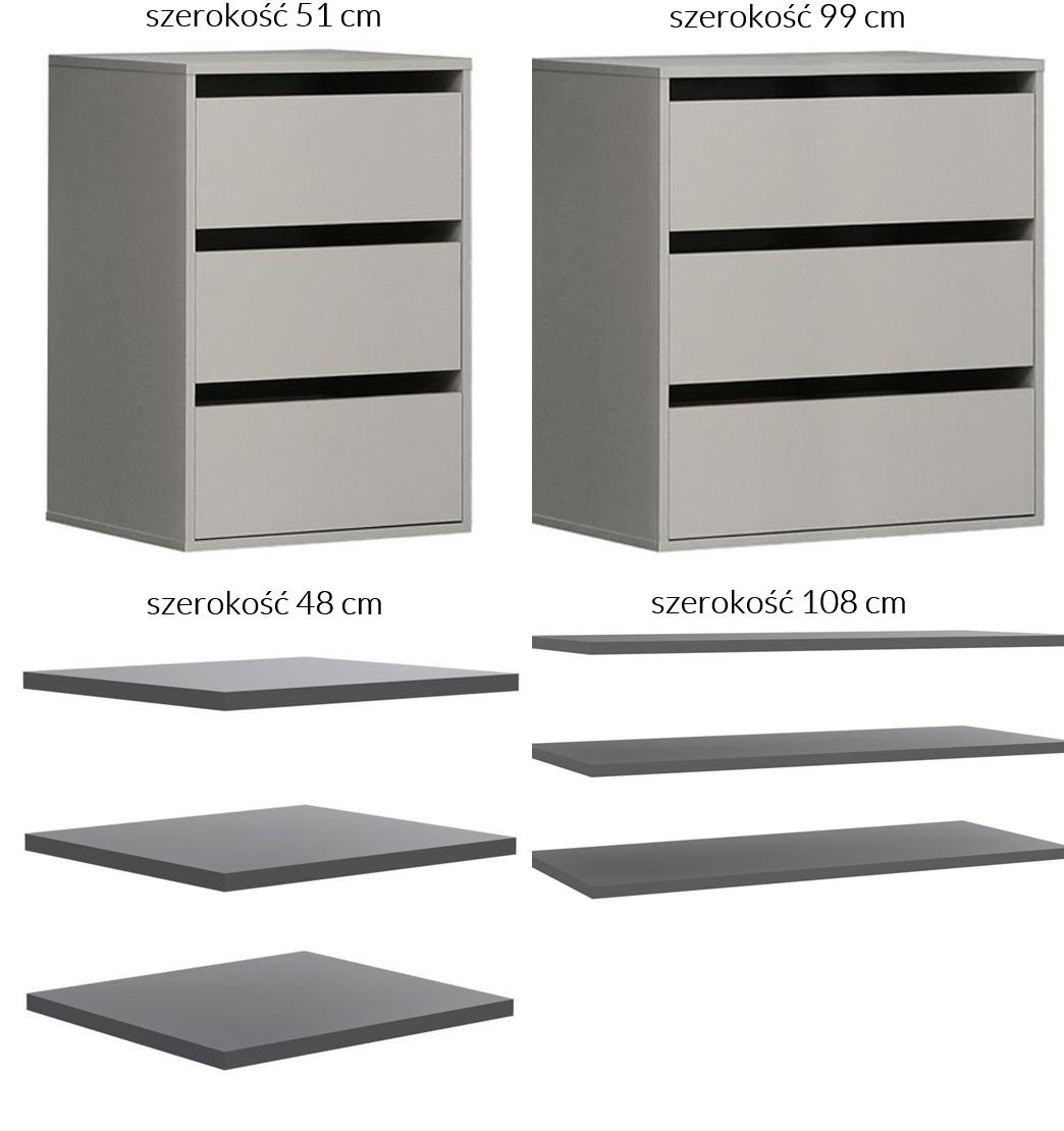 Elementy wyposażenia szafy Bellevue