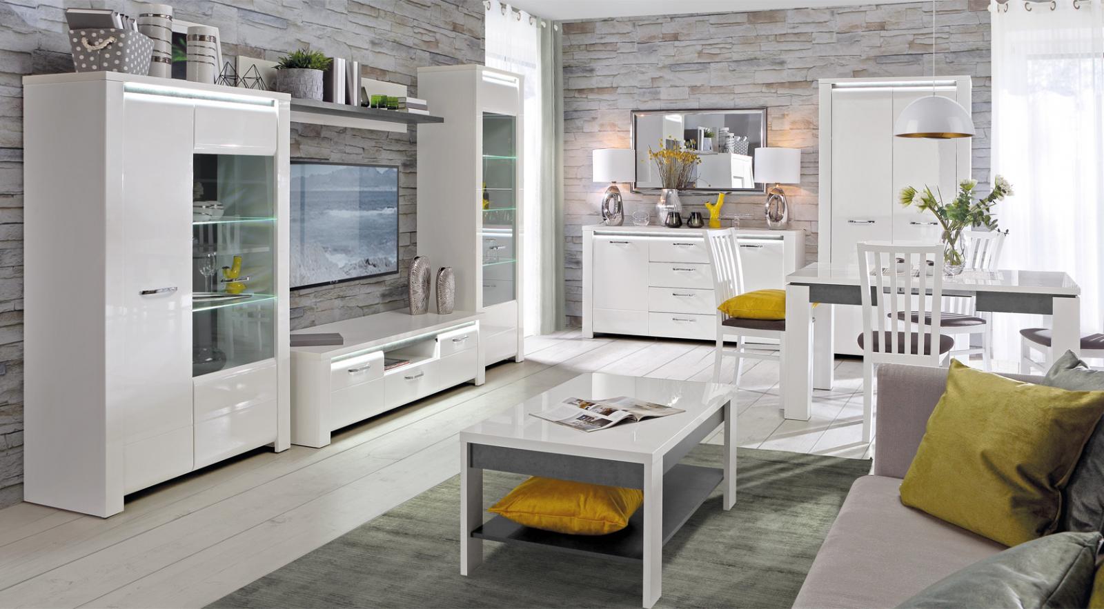 salon forte meble seria brugia białe 