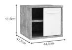 Szafka nocna imitacja betonu L/P Canmore CNMK011 Forte