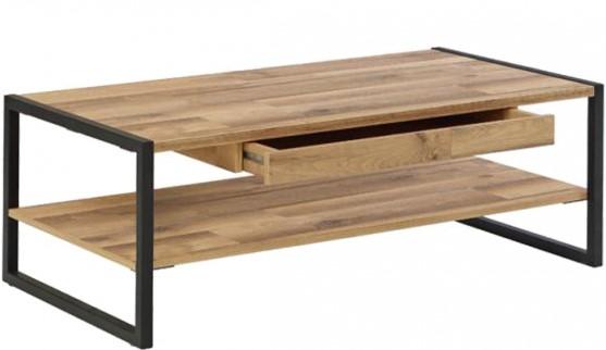 Stolik kawowy dąb klepkowy industrialny styl kolekcja Hud Forte