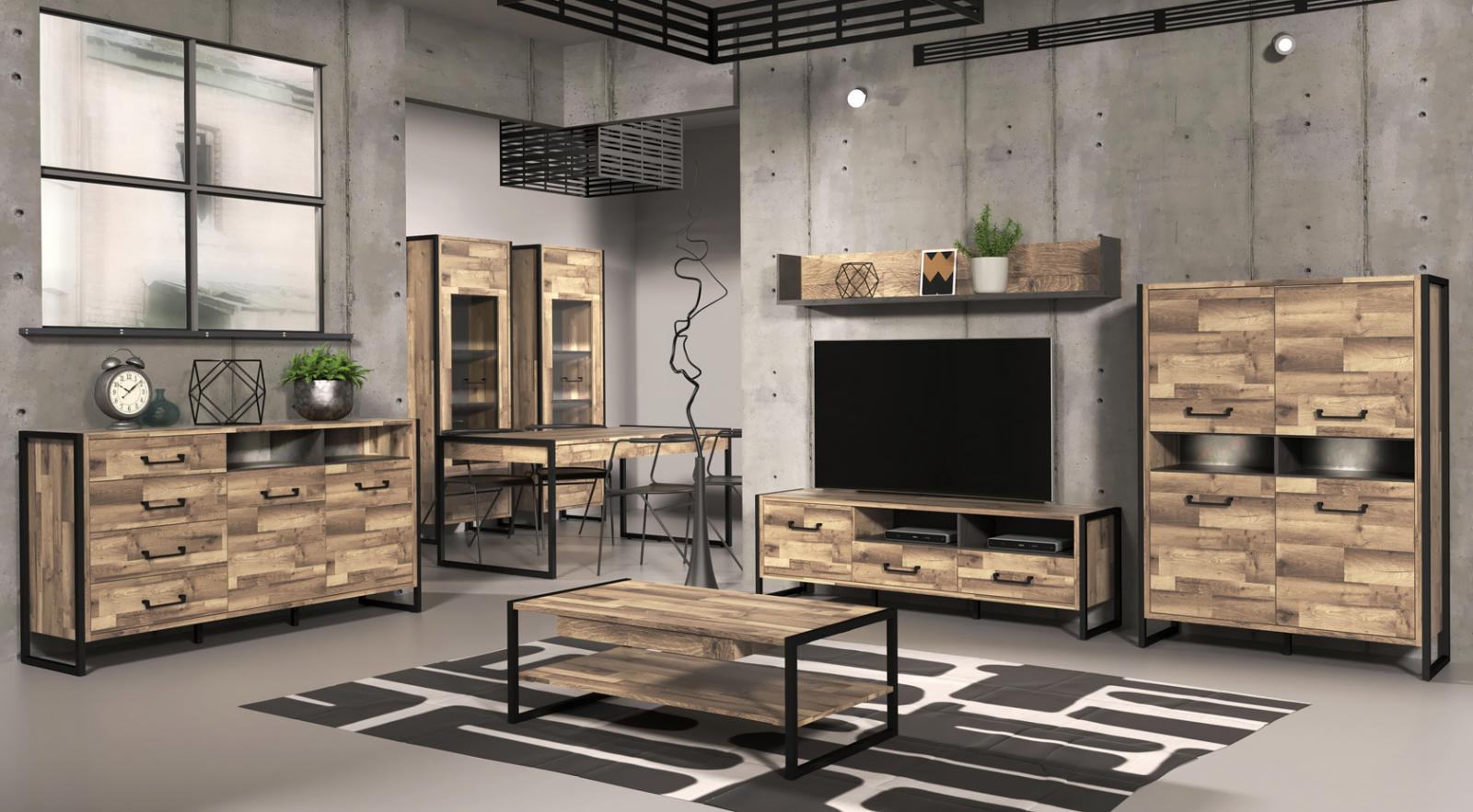 Kolekcja HUD Forte styl industrialny - aranżacja