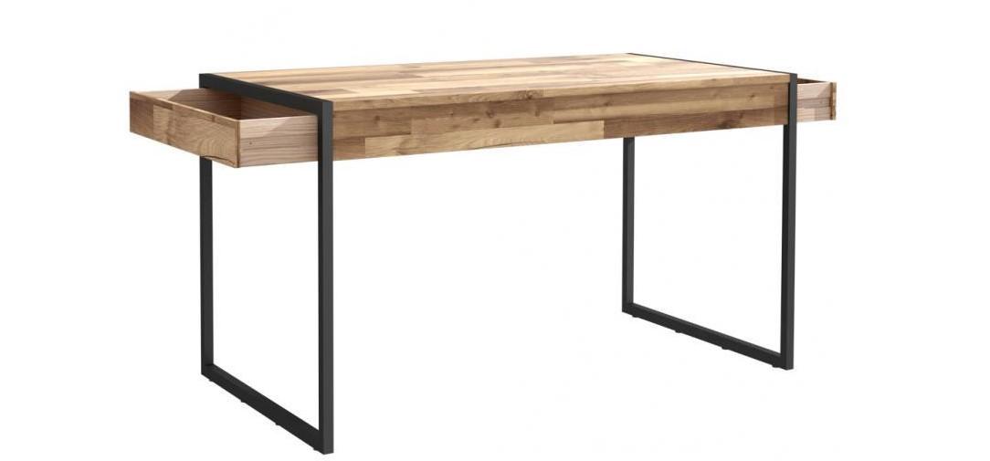 Stół dąb klepkowy HUDT403 z szufladami loftowy styl