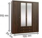 Szafa ubraniowa Indigo INDS96S Forte