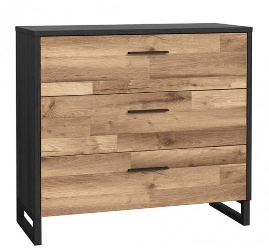 Komoda w stylu industrialnym z szufladami do sypialni