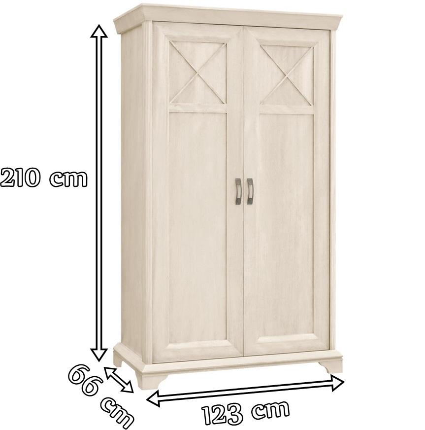 Duża szafa w kolorze białym elegancka