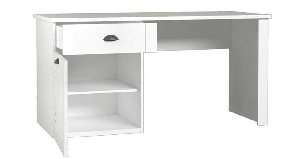 Biurko Marida z szufladą białe Forte