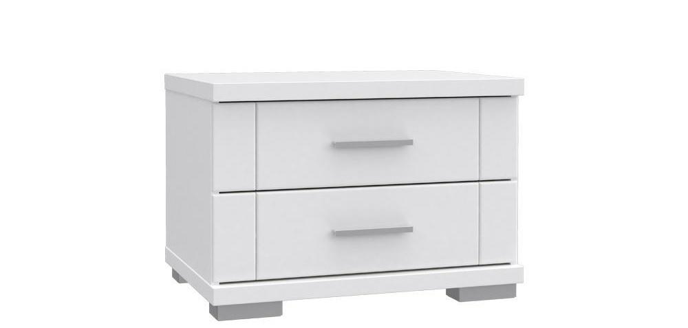 Biała szafka nocna Forte