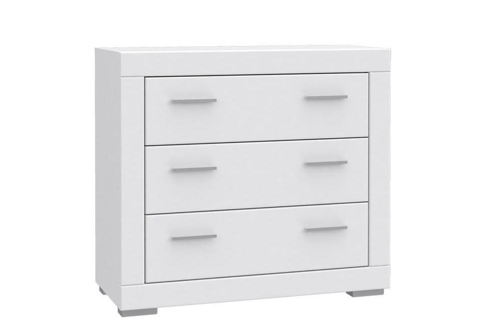 Biała komoda z szufladami