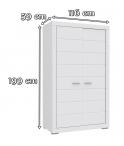 Szafa ubraniowa Snow SNWS82-C50 Forte