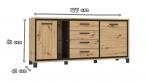 Komoda L Trondheim TDHK242L Forte