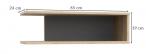 Półka wisząca 65cm dąb sonoma YOOP YPB01