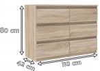 Komoda Chelsea CHLK24-D30F Forte