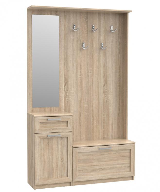 Zestaw na przedpokój dąb sonoma z lusterm