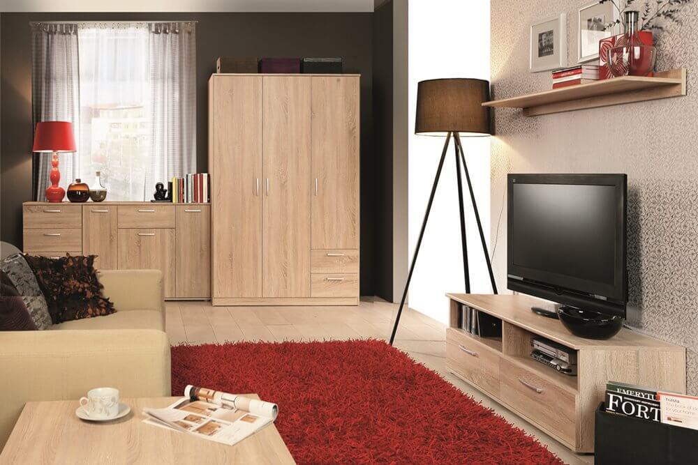 szafa dąb sonoma Niko aranżacja