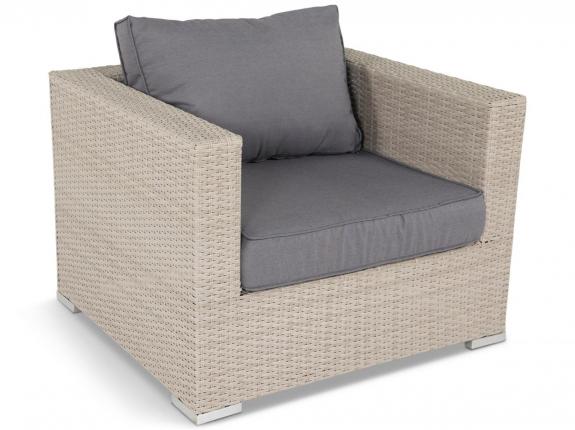 NILAMITO Light Grey &amp; Blue Grey - křeslo