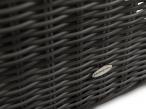 Fotel z technorattanu LIGURITO Dark Grey