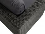 Fotel z technorattanu LIGURITO Dark Grey