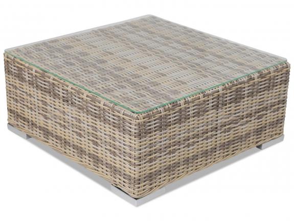Ratanový stůl LIGURITO 70x70 béžový