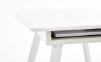 Komplet 6+1 - Biały stół rozkładany 120-160cm i krzesła Bergen Ar 6