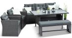 Mobilier de grădină gri din technorattan Topiano Medio Antracite