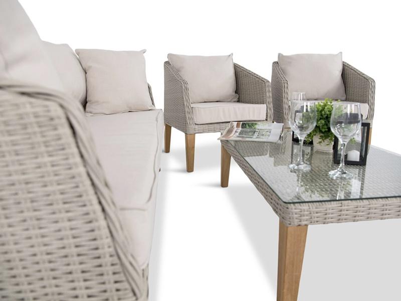 ogrodowy zestaw w stylu skandynawskim