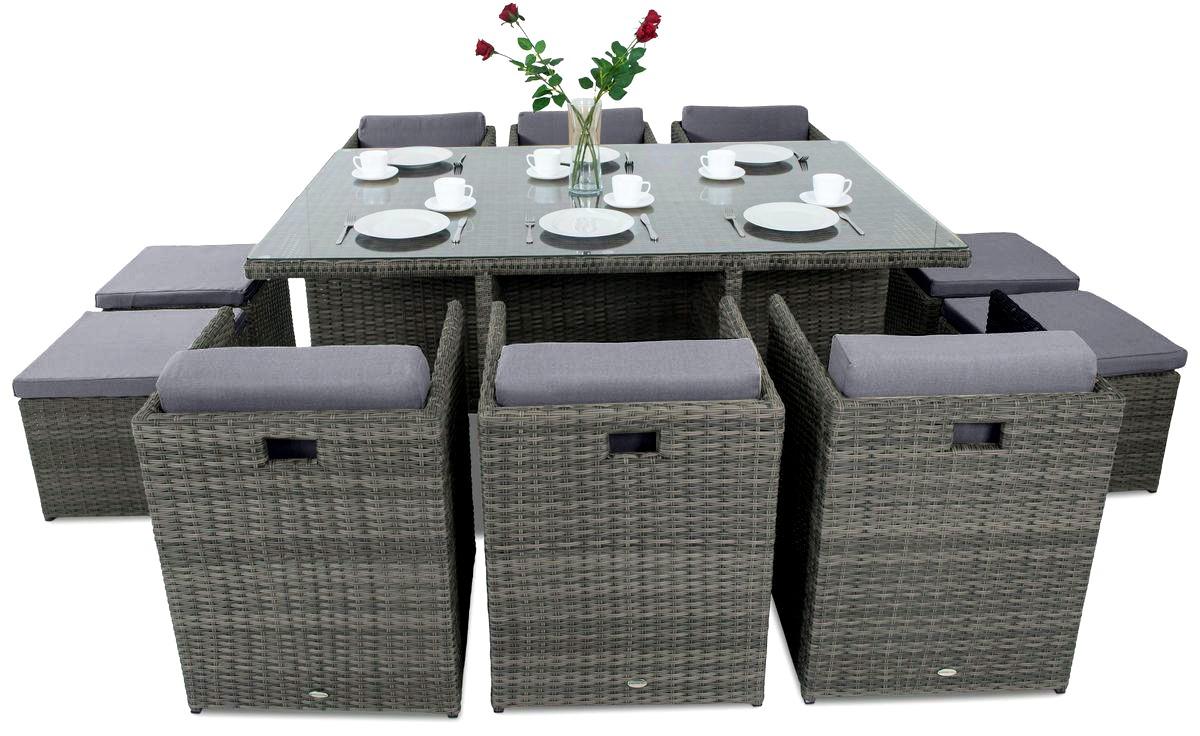 meble ogrodowe kostka grafitowe