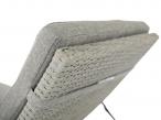 Technorattanowy leżak do ogrodu Nilamito Grey & Grey